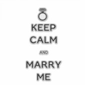 保Calm and Marshes Me Diamondリングや輪 シール (正面)