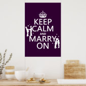 保Calm and Marshes On （カスタマイズ可能な色） ポスター (キッチン)