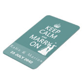 保Calm And Marshes On - Bride and Groom マグネット (左側)