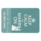 保Calm And Marshes On - Bride and Groom マグネット (横)