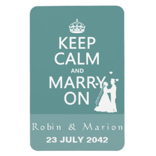 保Calm And Marshes On - Bride and Groom マグネット