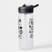 保Calm and Mom Onトレンディー引用文 ウォーターボトル (左面)