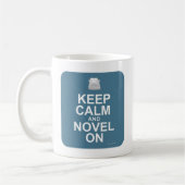 保Calm and Novel On Epic作家ことわざ コーヒーマグカップ (左)