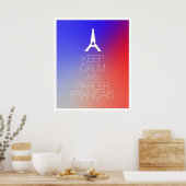 保Calm and Parler Francais ポスター (キッチン)