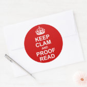 保Calm and Proofreadシール ラウンドシール (封筒)