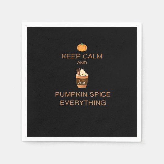 保Calm And Pumpkin Spice スタンダードカクテルナプキン (正面)