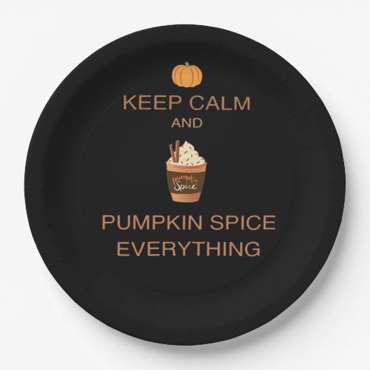 保Calm And Pumpkin Spice ペーパープレート (正面)
