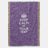 保Calm and Purple Mauve スローブランケット (正面縦)