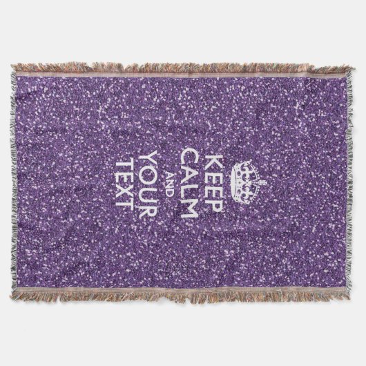 保Calm and Purple Mauve スローブランケット (正面)