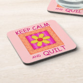 保Calm and Quilt Applique Flower Block コースター (左側)