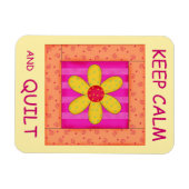 保Calm and Quilt Applique Flower Block マグネット (横)