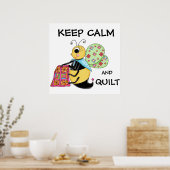 保Calm and Quilt Whimy Honey Bee Art ポスター (キッチン)
