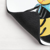 保Calm and Quilt Whimy Honey Bee Art マウスパッド (コーナー)