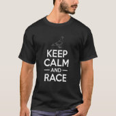 保Calm And Race Pigon Doves Besitzer Tシャツ (正面)