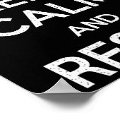 保Calm And Resist Tees - Uni Adultおもしろい - Ant ポスター (角)