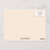 保Calm and Shopヴィンテージ抽象芸術デザイン ポストカード (裏面)