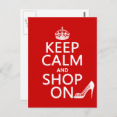 保Calm and Shop On – すべての色 ポストカード (正面/裏面)