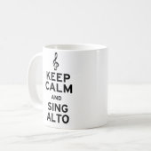 保Calm and Sing Alto コーヒーマグカップ (正面左)