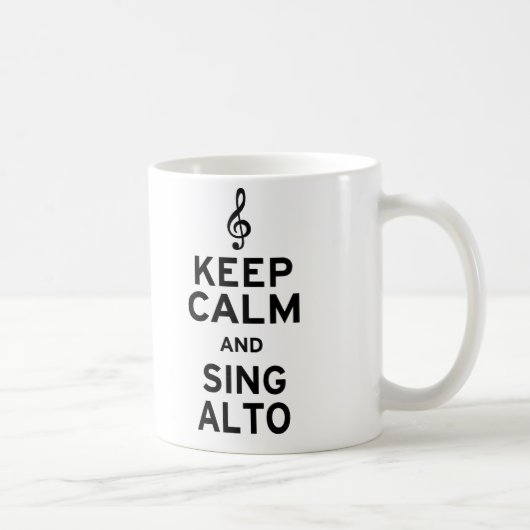 保Calm and Sing Alto コーヒーマグカップ (右)