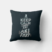 保Calm and Ski Fast Winter Sportsノベルティ クッション (裏面)