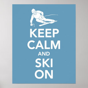 保Calm and Ski Onプリント ポスター