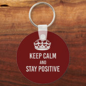 保Calm and Stay前向き - UK Warn キーホルダー (正面)