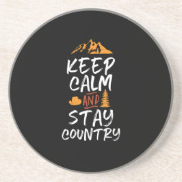 保Calm and Stay Countryヴィンテージレトロ コースター