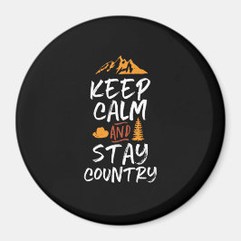 保Calm and Stay Countryヴィンテージレトロ マグネット