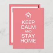 保Calm and Stay Home ポストカード (正面/裏面)