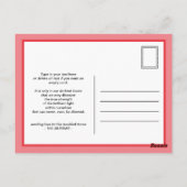 保Calm and Stay Home ポストカード (裏面)