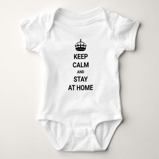 保Calm and Stay Home Coronavirus Covid-19ウイルス Tシャツ (正面)