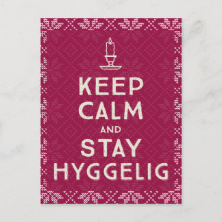 保Calm and Stay Hygeglig ポストカード