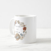 保Calm and Stitch On編み物 コーヒーマグカップ (正面左)