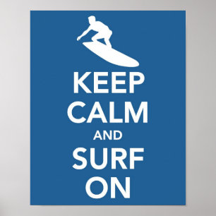 保Calm and Surf Onプリント ポスター