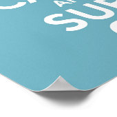 保Calm and Surf Onプリント ポスター (角)