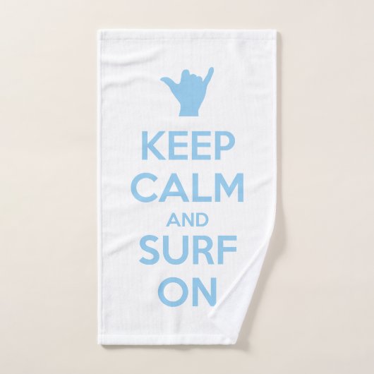 保Calm and Surf On バスタオルセット (ハンドタオル)
