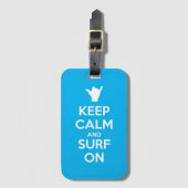 保Calm and Surf On ラゲッジタグ (正面縦)