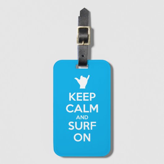 保Calm and Surf On ラゲッジタグ (正面縦)