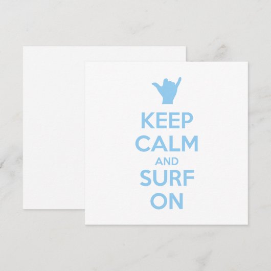 保Calm and Surf On 招待状 (正面/裏面)