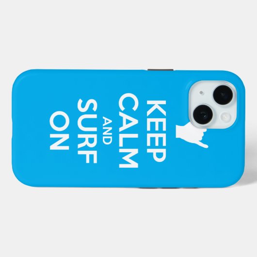 保Calm and Surf On Case-Mate iPhoneケース (裏面 (横))
