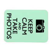 保Calm and Take Photos マグネット (横)