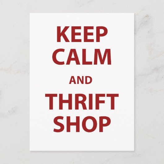 保Calm And Thrift Shop ポストカード (正面)
