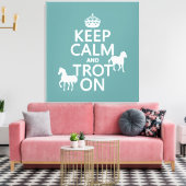 保Calm and Trot On – 馬 – 全色 キャンバスプリント (インサイチュ (リビング))