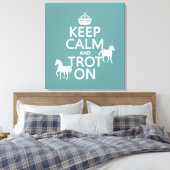 保Calm and Trot On – 馬 – 全色 キャンバスプリント (インサイチュ (寝室))