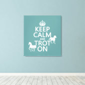 保Calm and Trot On – 馬 – 全色 キャンバスプリント (インサイチュ (ウッドフロア))