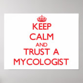 保Calm and Trust a Mycologist ポスター (正面)