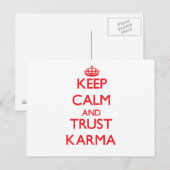 保Calm and Trust Karma ポストカード (正面/裏面)