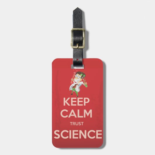 保Calm and Trust Science ラゲッジタグ (正面縦)