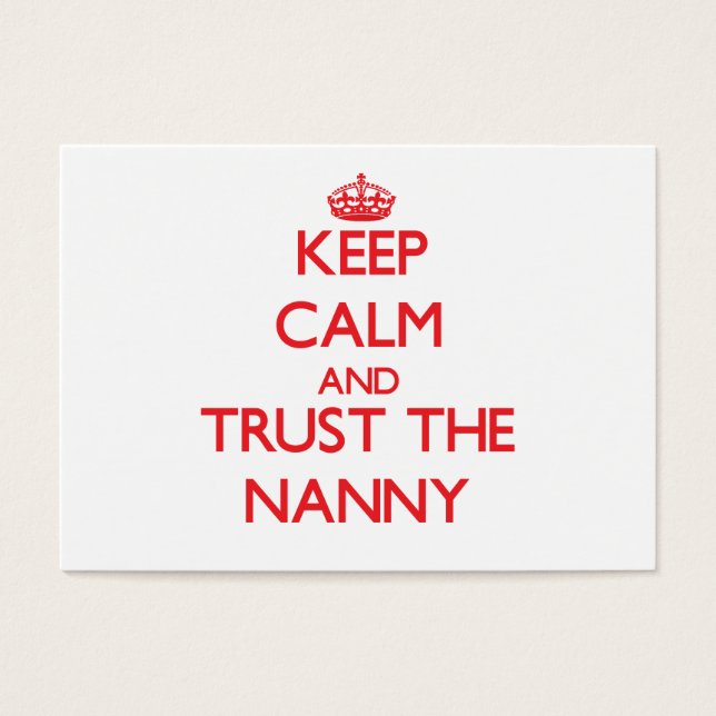 保Calm and Trust the Nanny (正面)