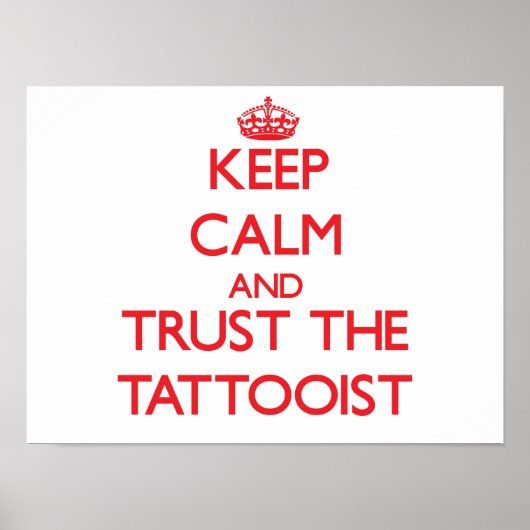 保Calm and Trust the Tattooist ポスター (正面)